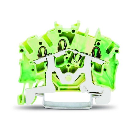 Wago 3 CONDUCTOR TERMINAL BLOCK, 22-12 AWG SUITABLE FOR EX II, GREEN-YELLOW 2002-6307